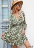 Vestido mini bohemio de verano con estampado floral y cintura alta Shannon